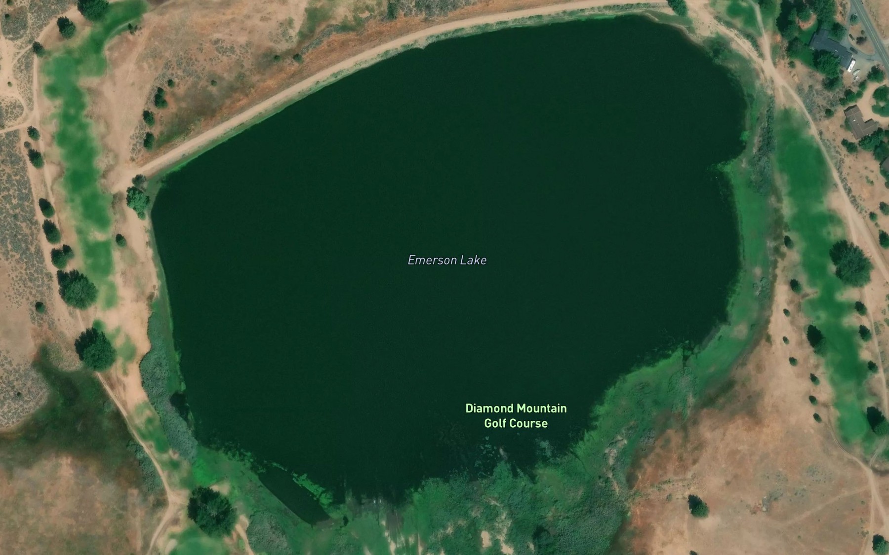 Satellite map of the Emerson Lake