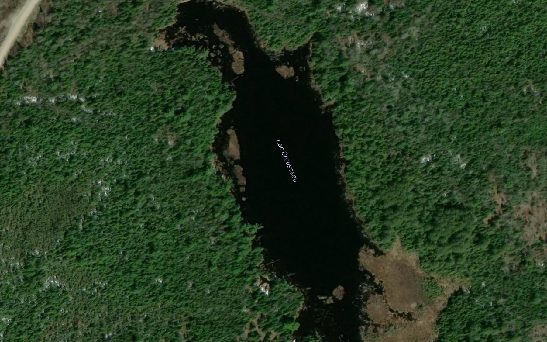 Satellite map of the Lac Grousseau