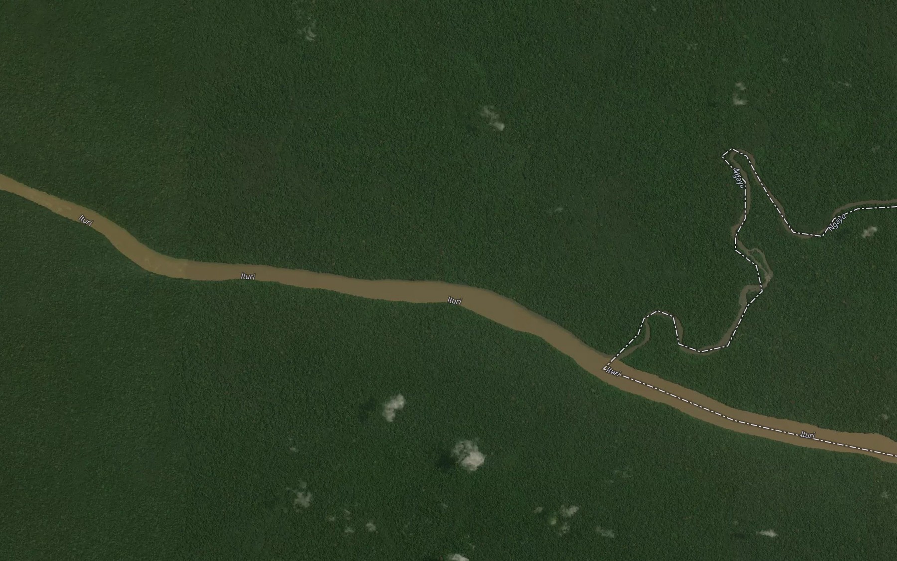 Satellite map of the Akewili