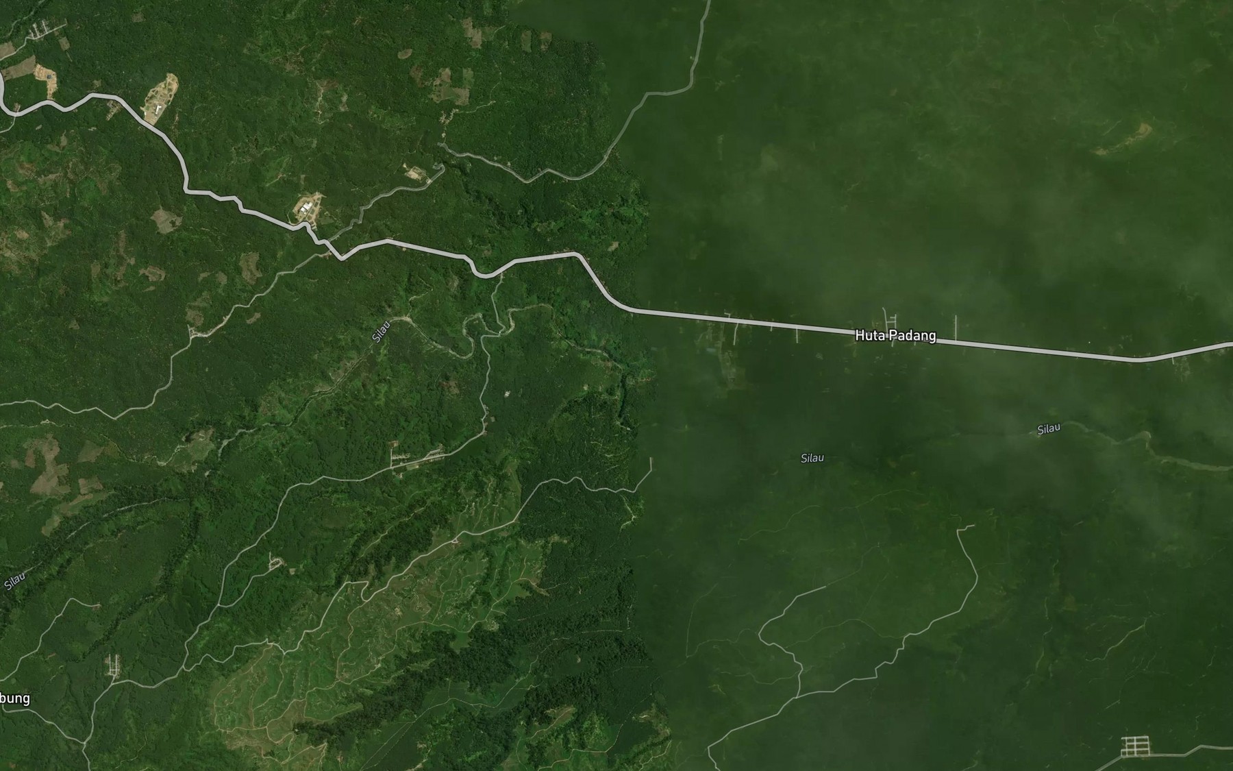 Satellite map of the Aek Silau