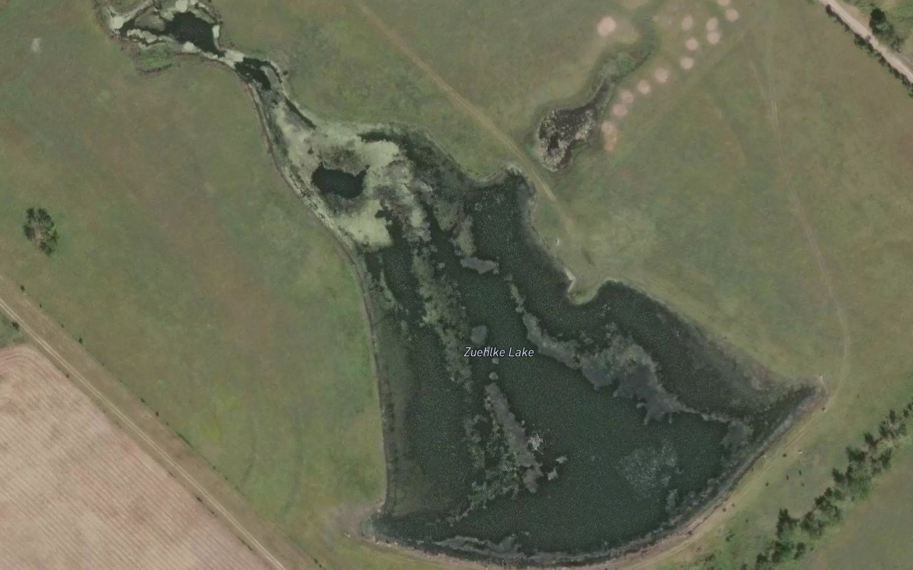 Satellite map of the Zuehlke Lake