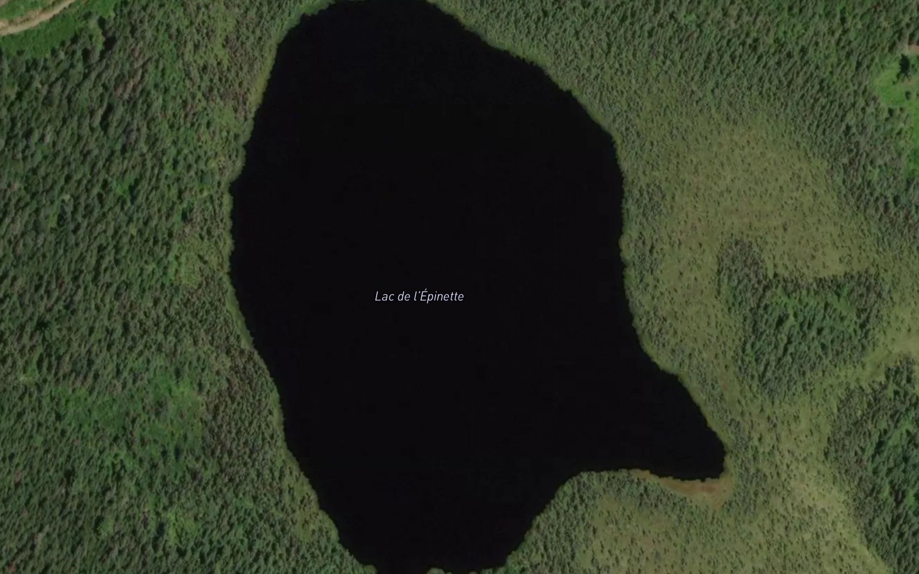 Satellite map of the Lac de l'Epinette
