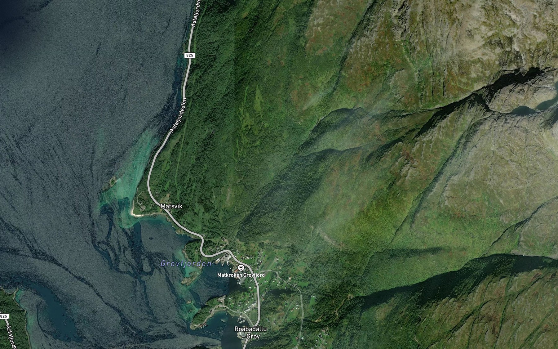 Satellite map of the Molnelva