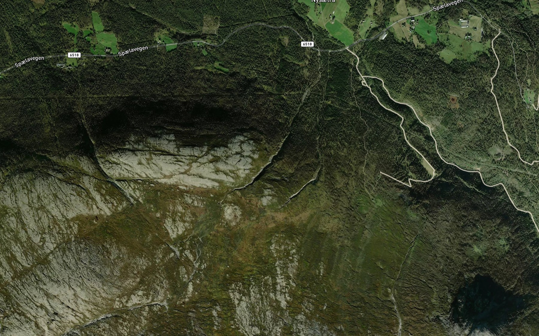 Satellite map of the Bjornaa,store
