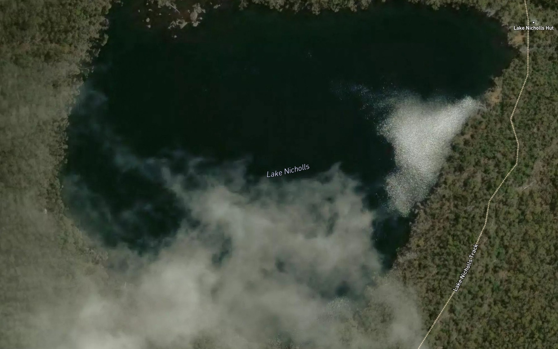 Satellite map of the Lake Nicholls
