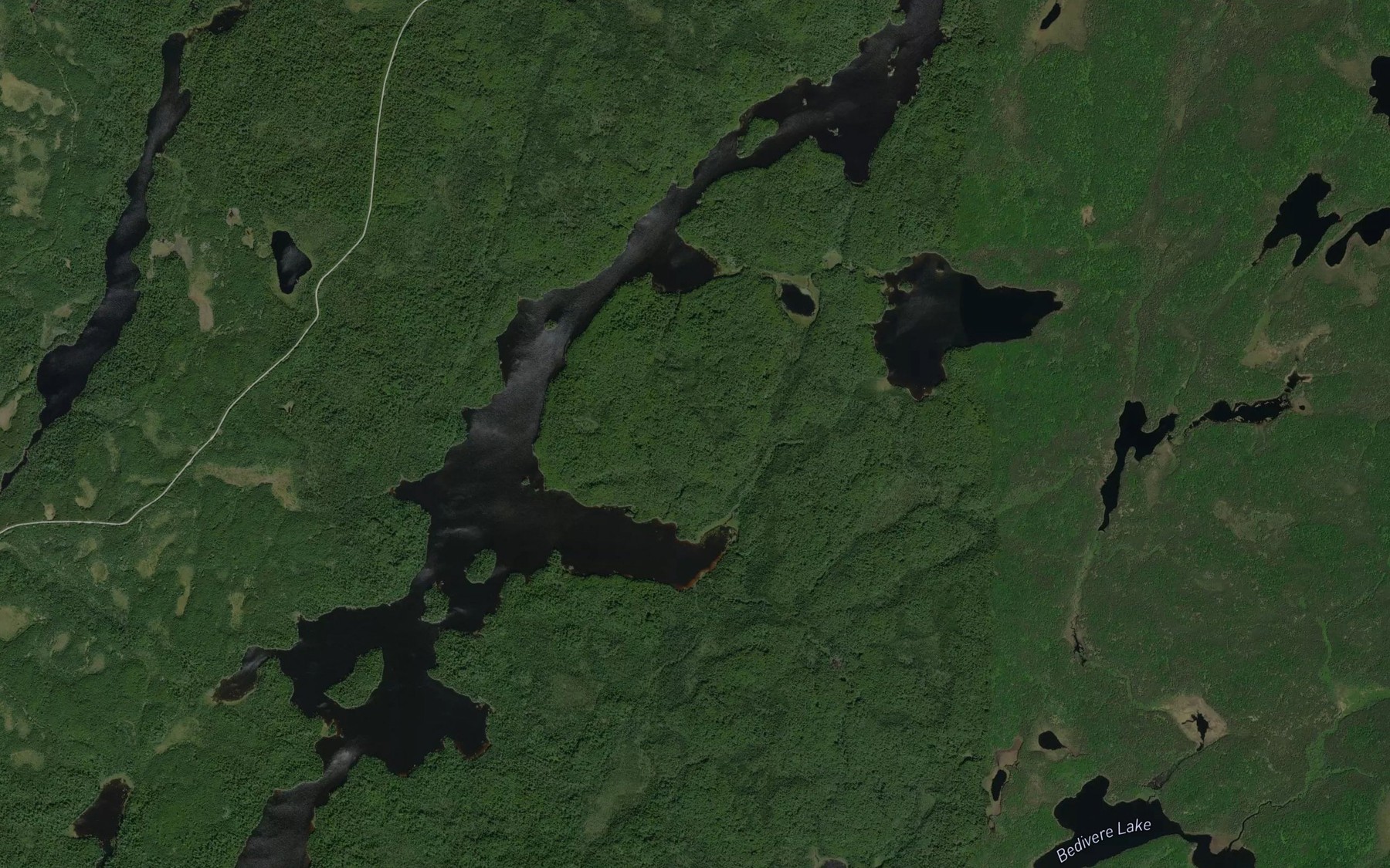 Satellite map of the North Arm