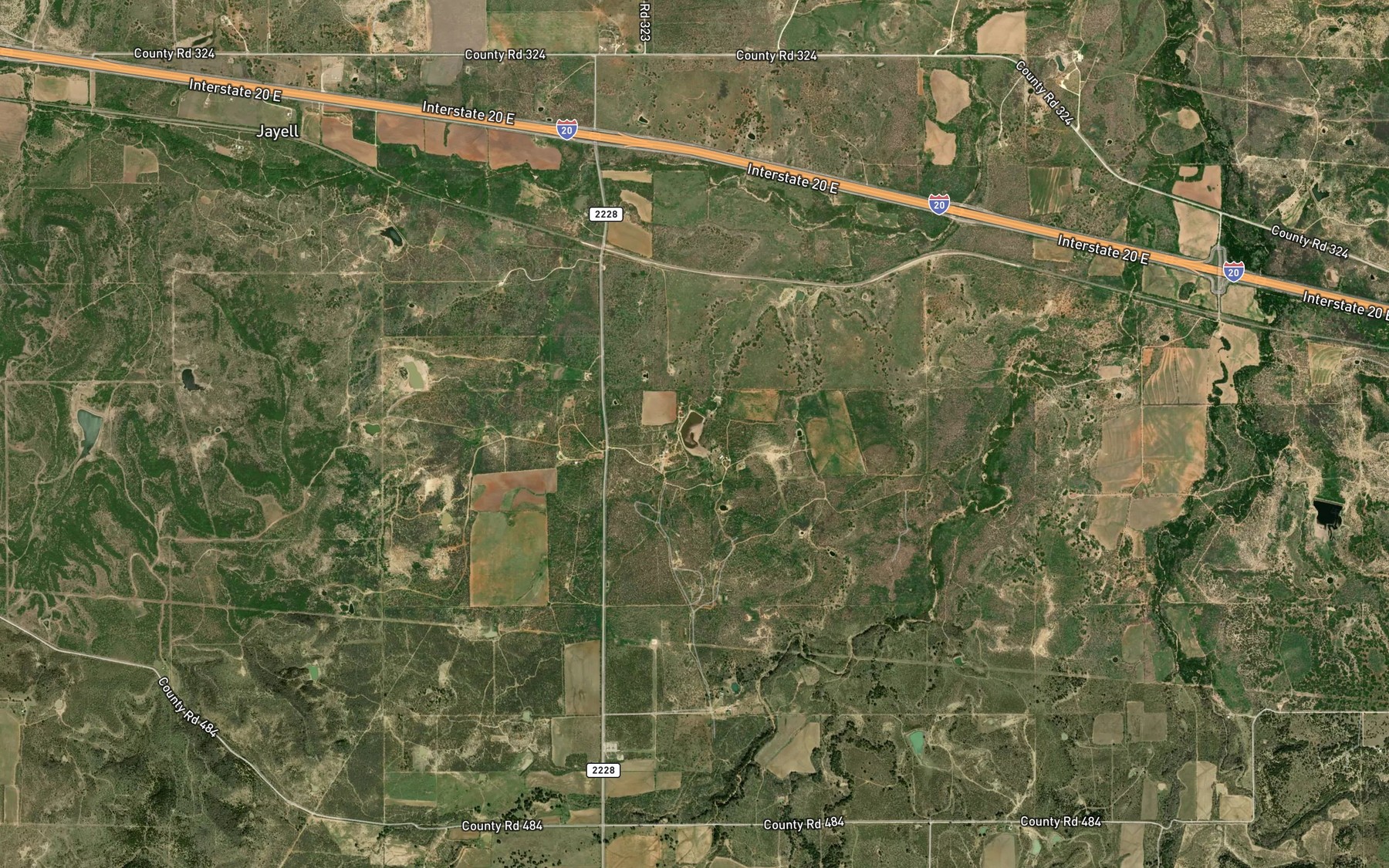 Satellite map of the Hatchett Lake
