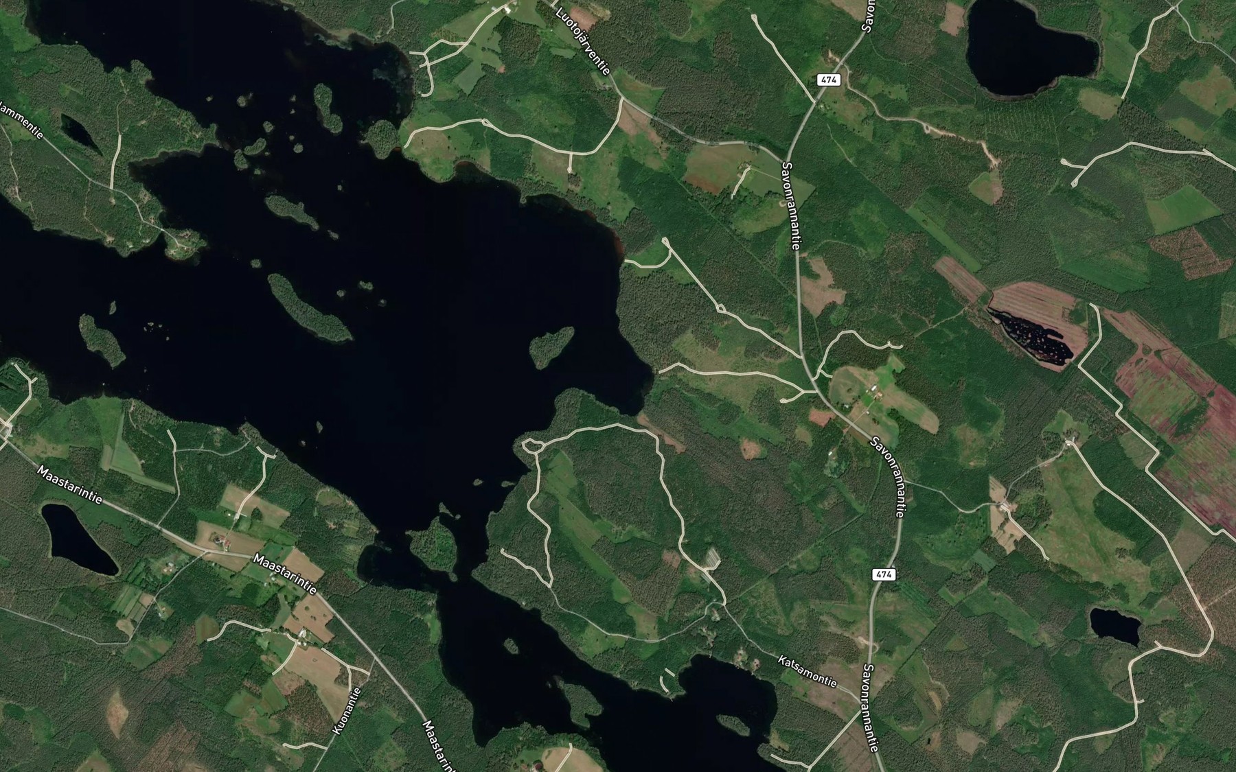 Satellite map of the Kosonlahti