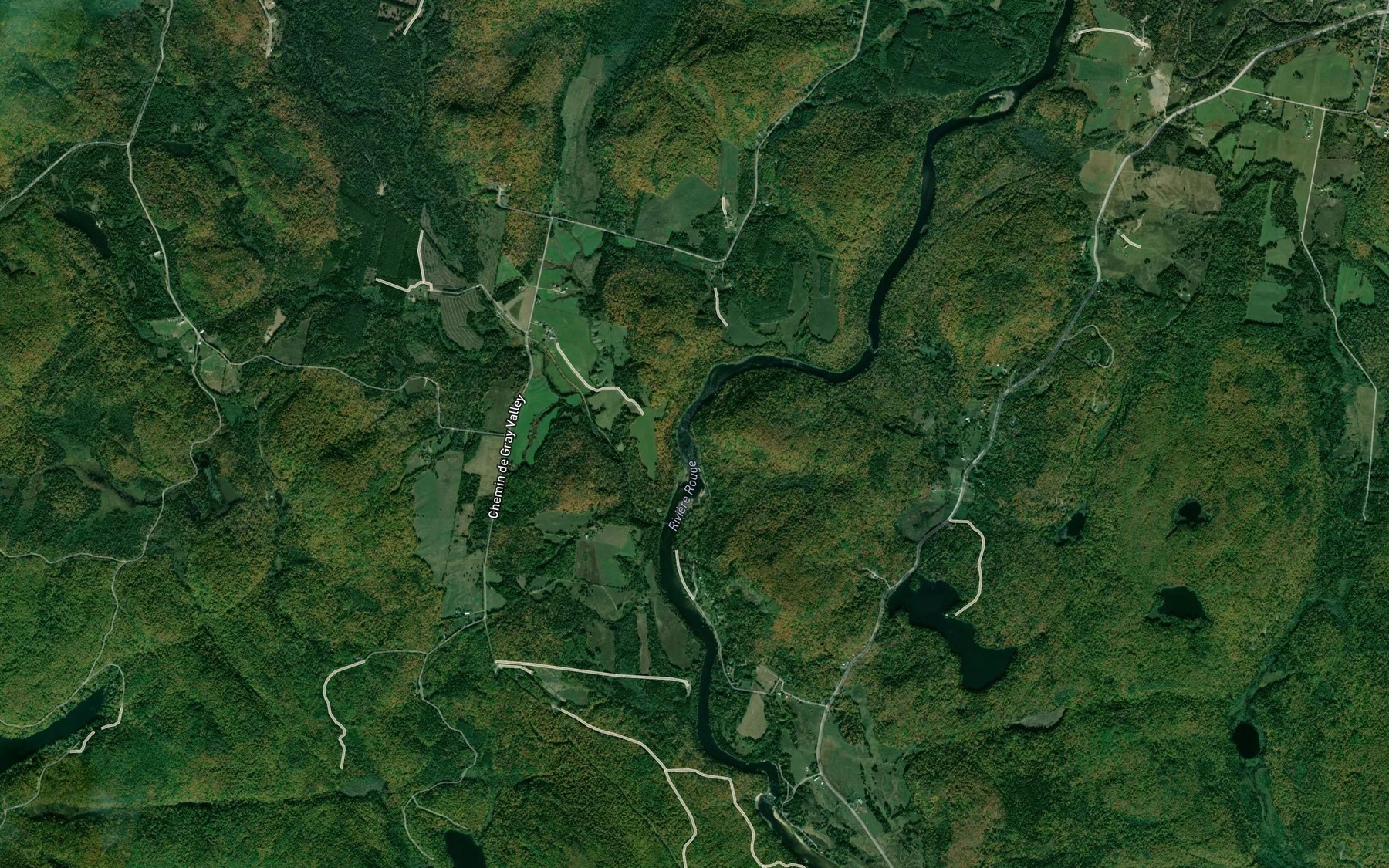 Satellite map of the Rapides Iroquois