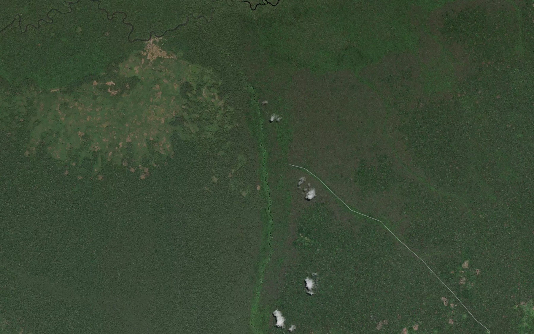 Satellite map of the Ebongo