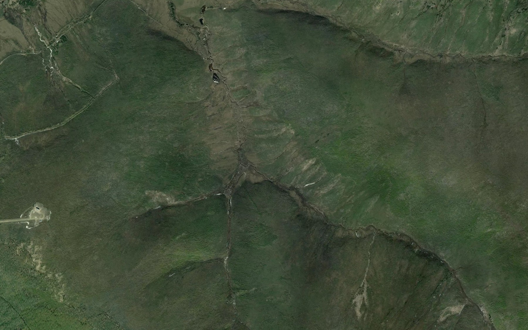 Satellite map of the Cripple Creek