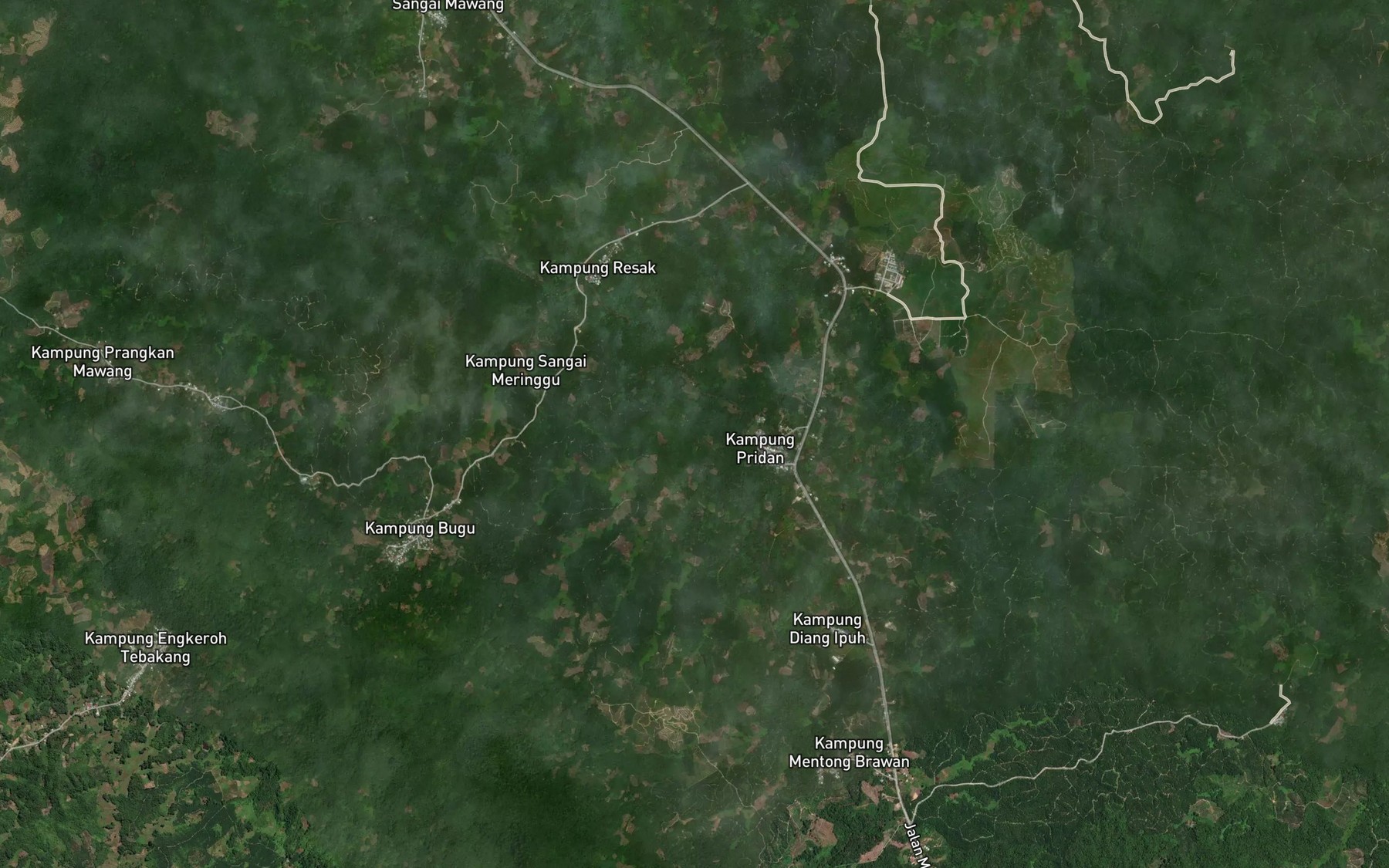 Satellite map of the Lubok Enchupok
