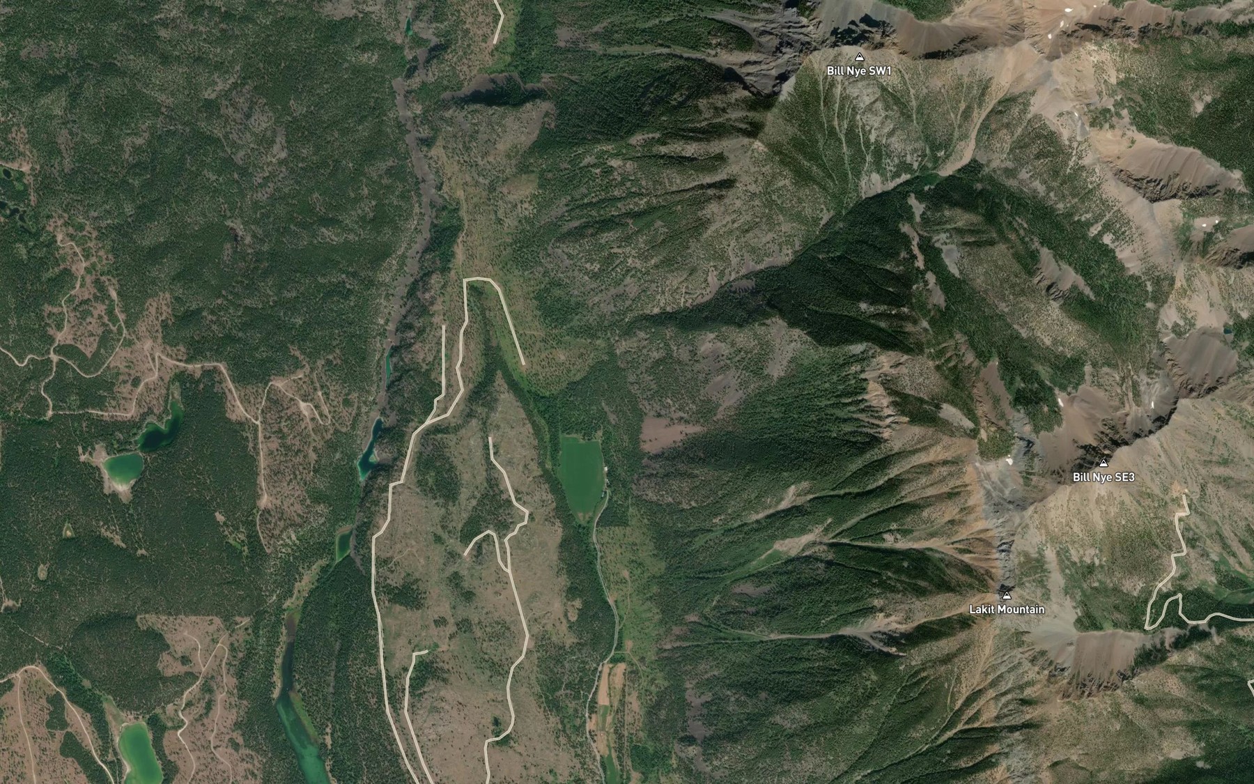 Satellite map of the Herbert Creek