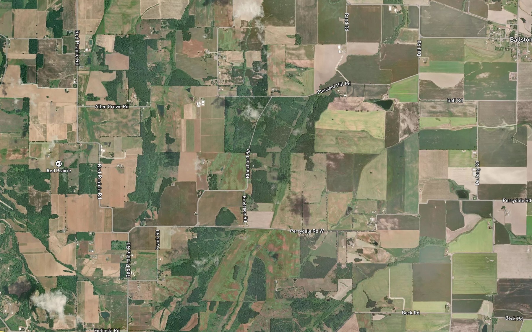 Satellite map of the Neuschwanger Reservoir
