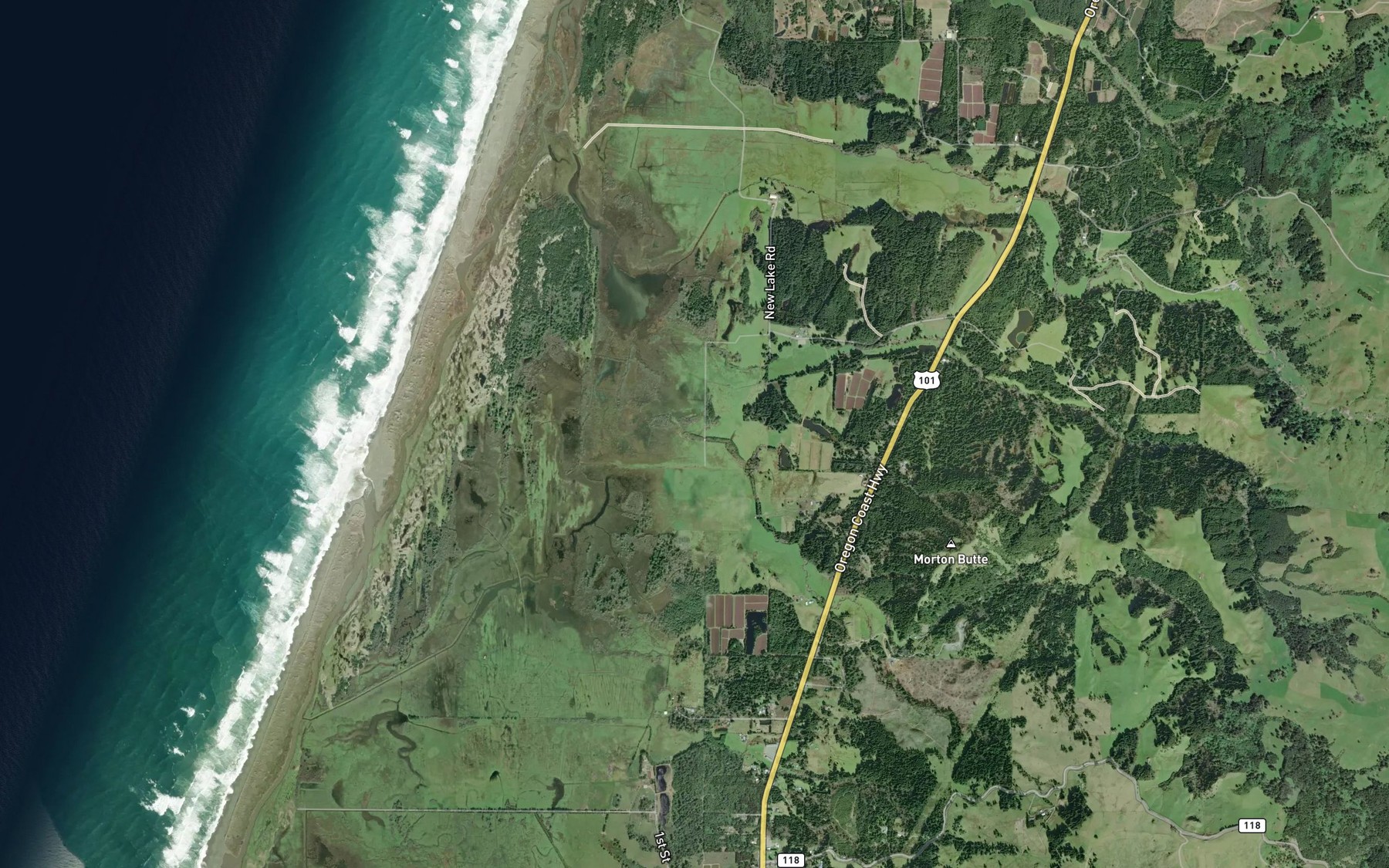 Satellite map of the Mill Creek
