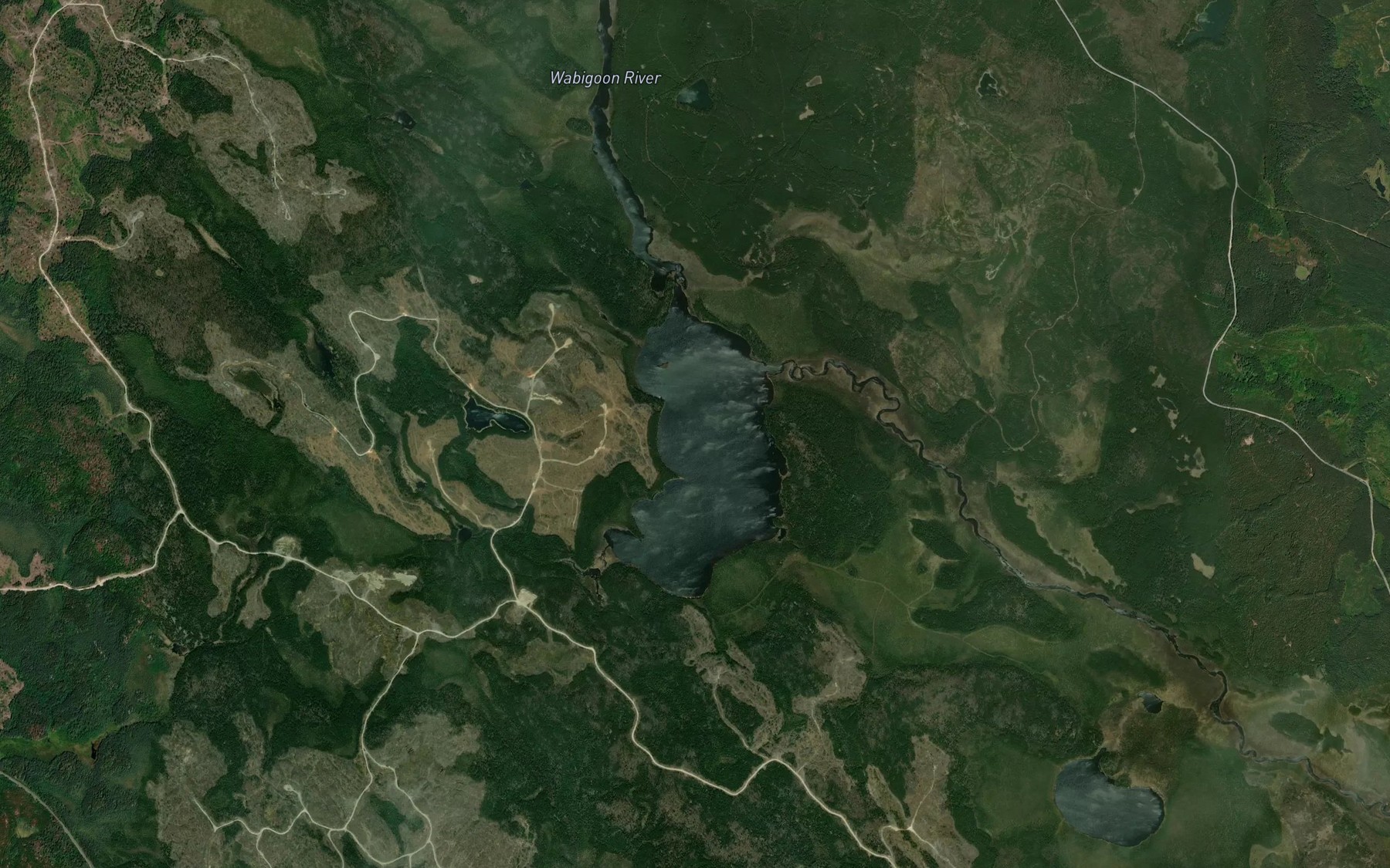 Satellite map of the Garneau Lake