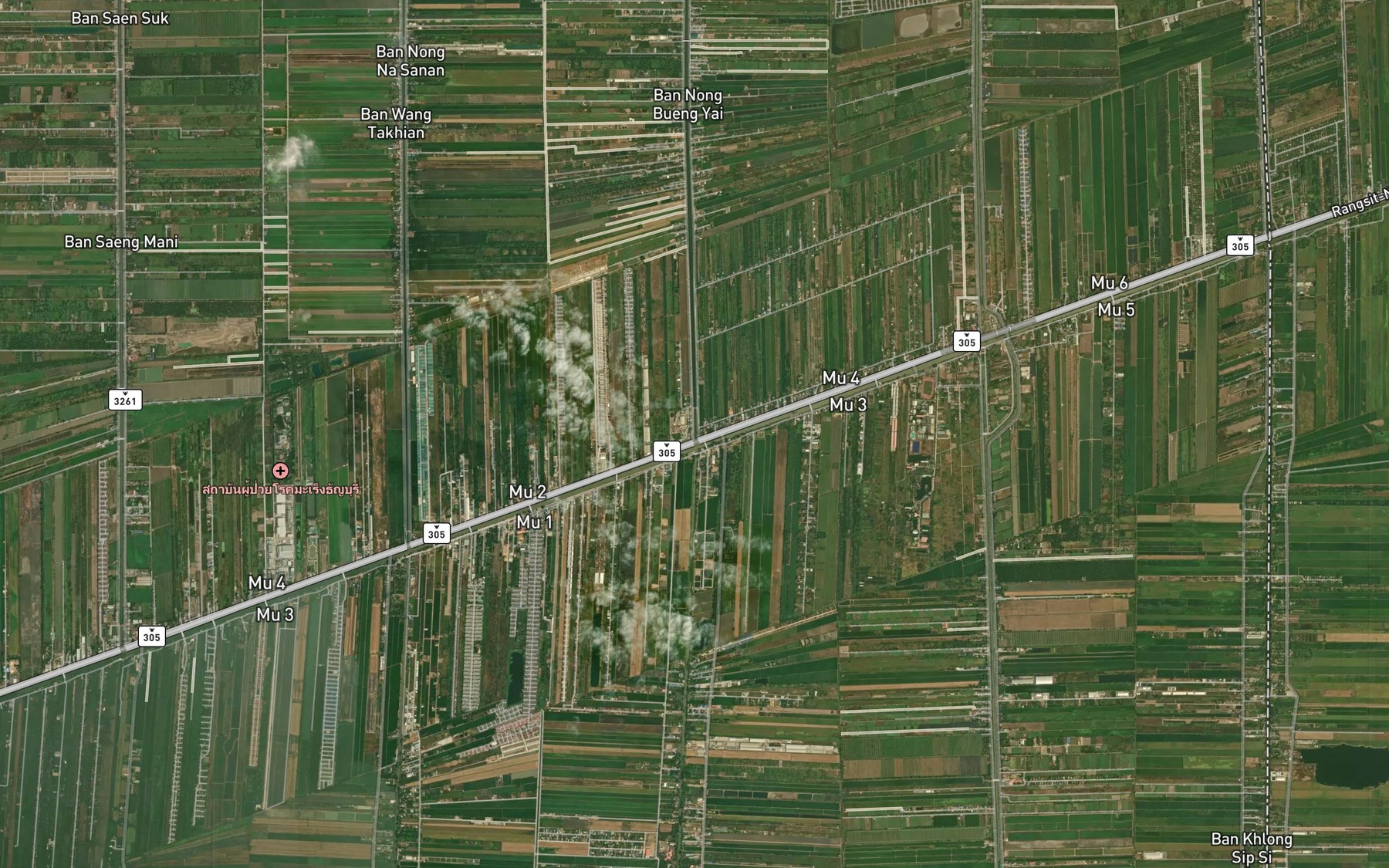 Satellite map of the Khlong Sip Song
