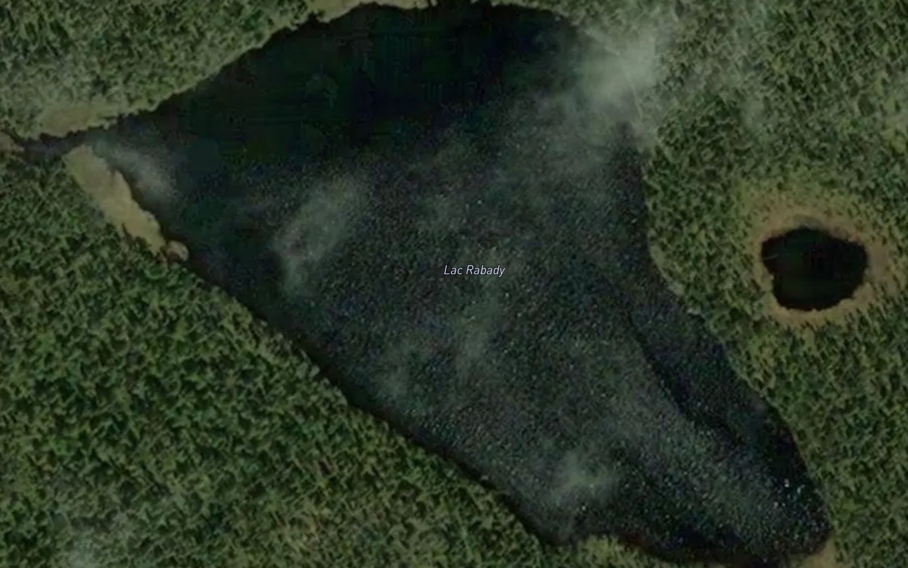 Satellite map of the Lac Rabady