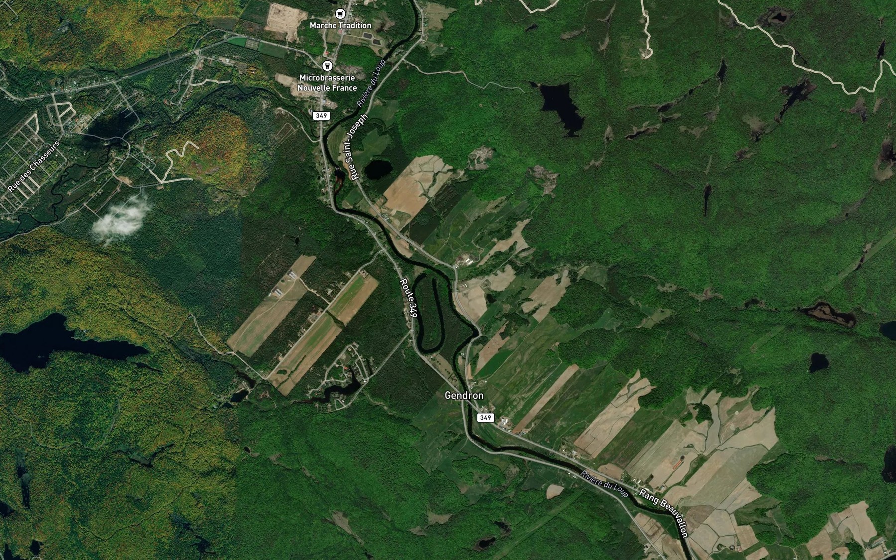 Satellite map of the Cours d'eau Dupuis