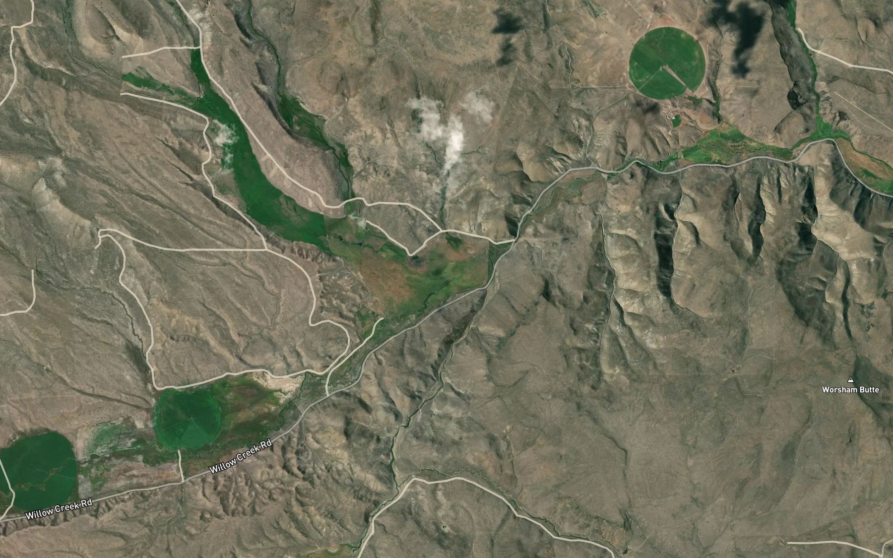 Satellite map of the Grouse Creek