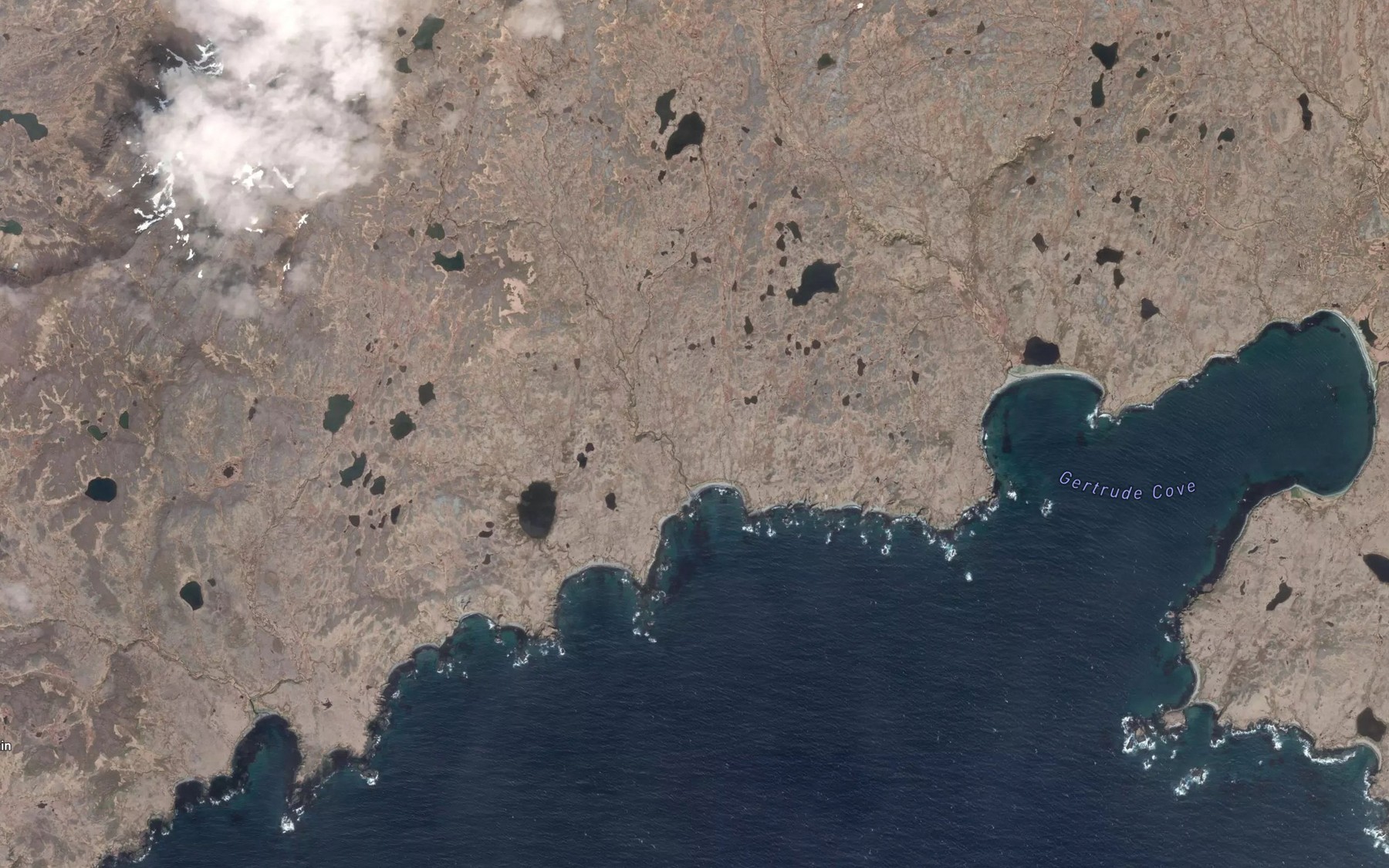 Satellite map of the Loon Creek