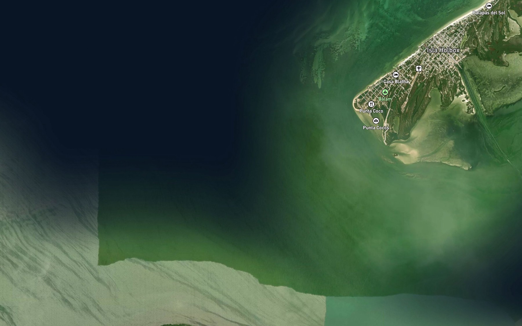 Satellite map of the Boca de Conil