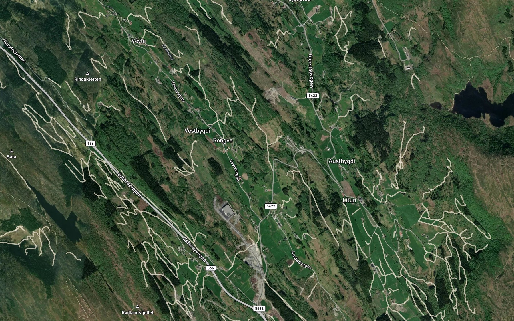 Satellite map of the Austadbekken