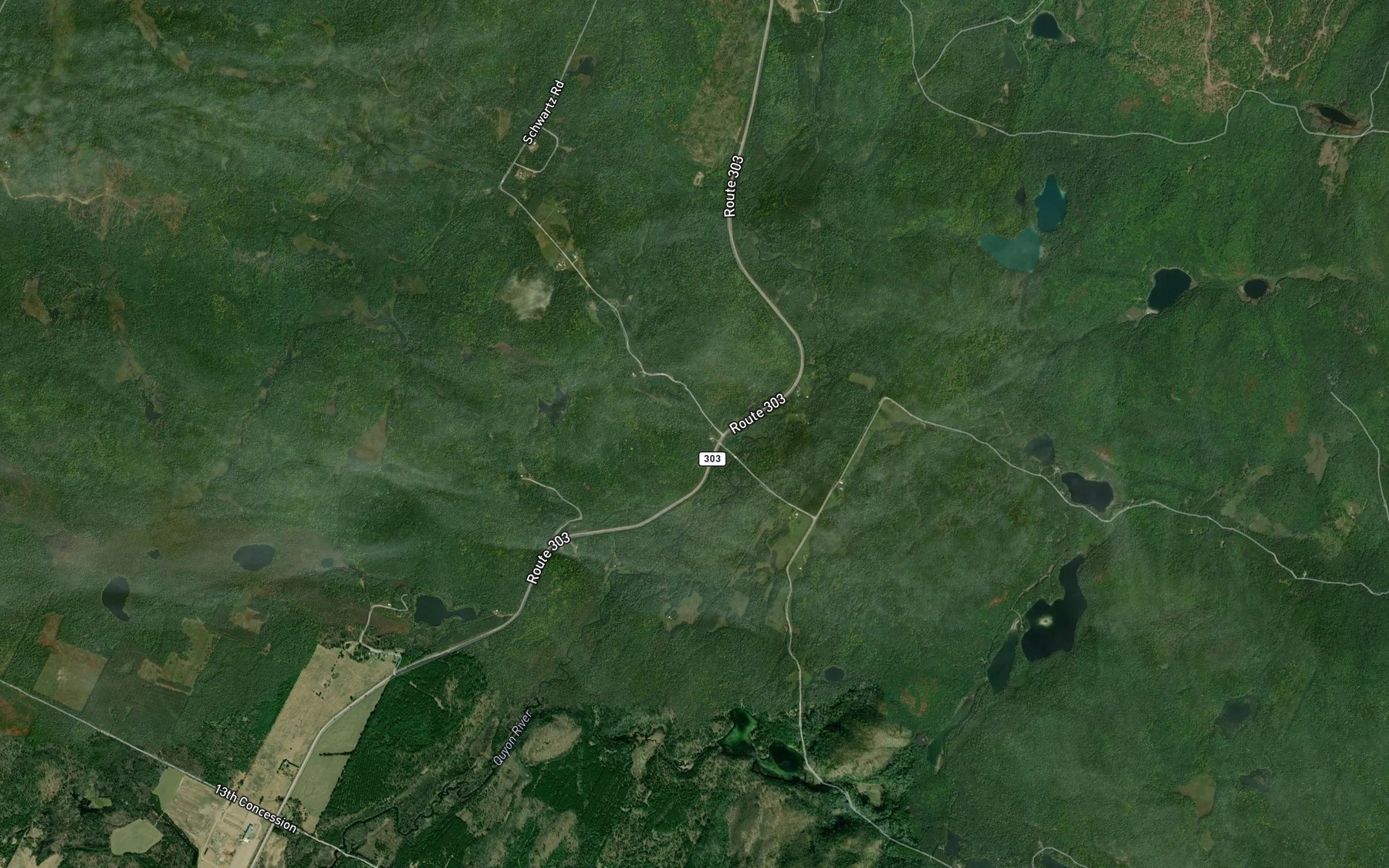 Satellite map of the Branche Nord
