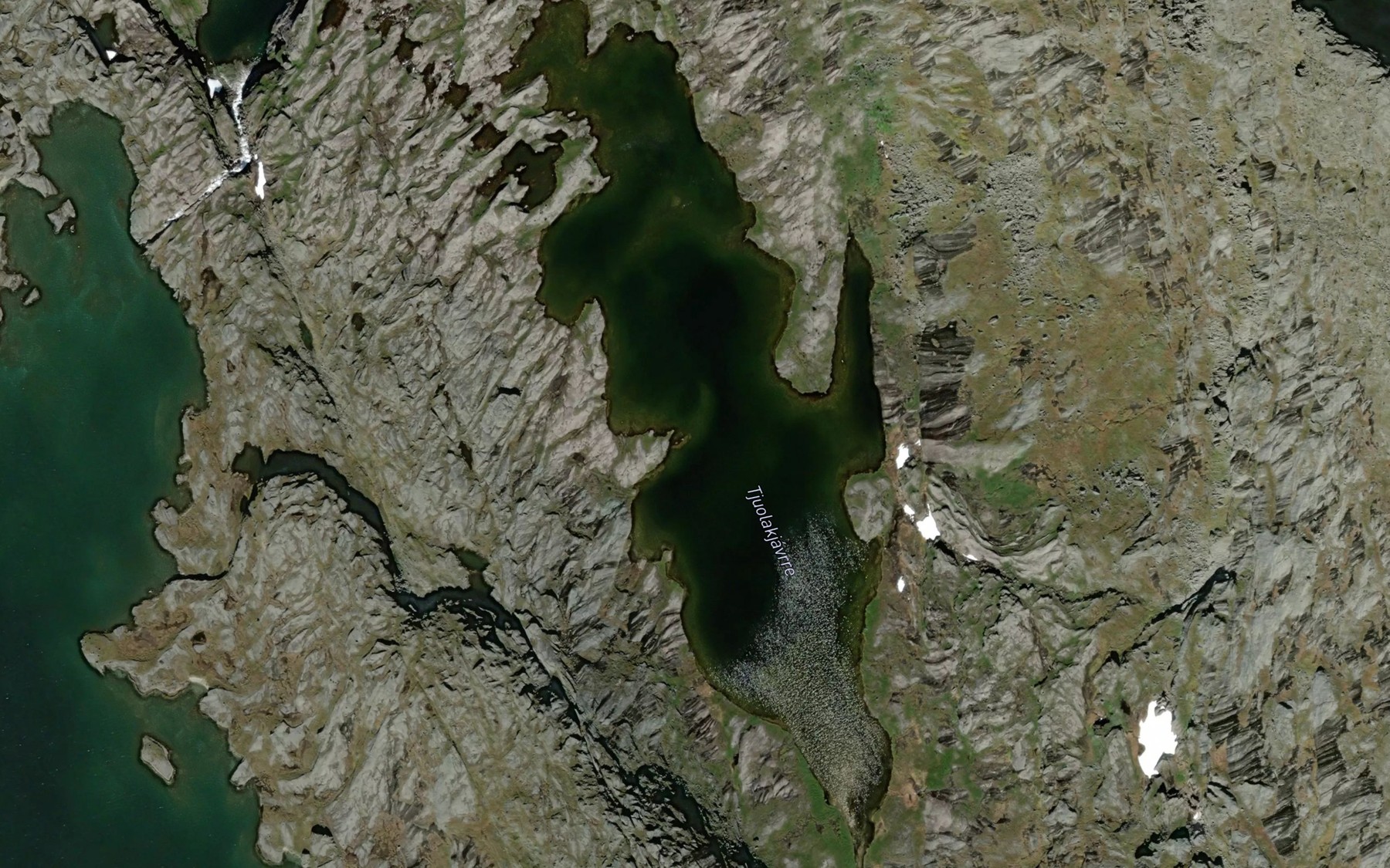 Satellite map of the Cuolakjavri