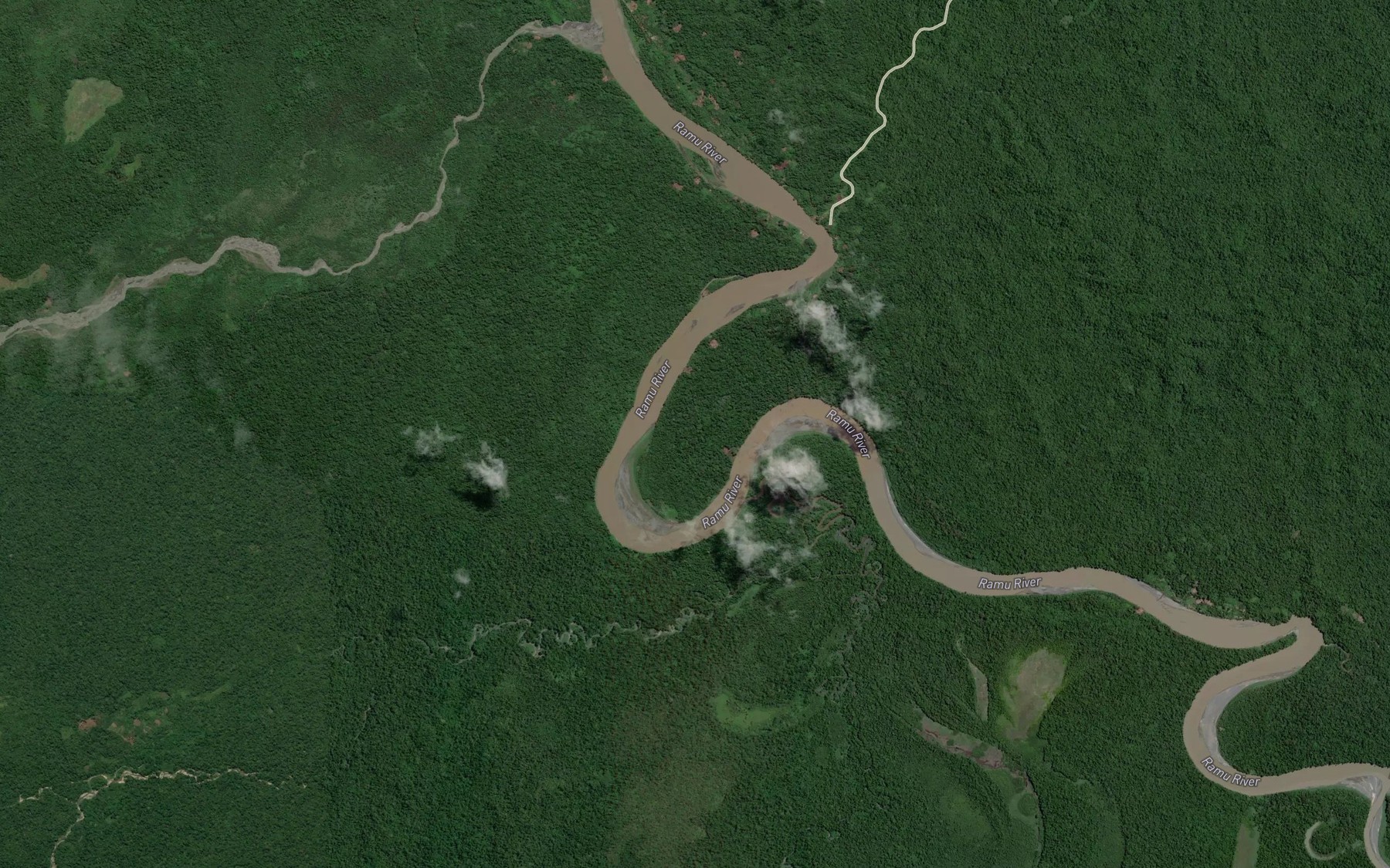 Satellite map of the Artagard River
