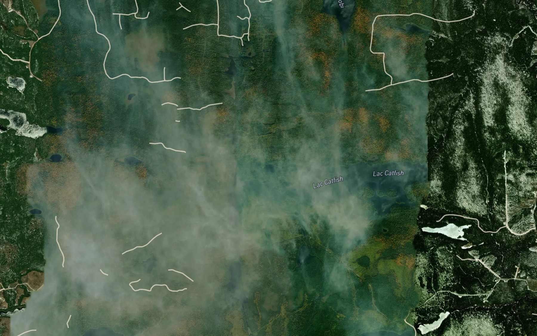 Satellite map of the Lac Rias