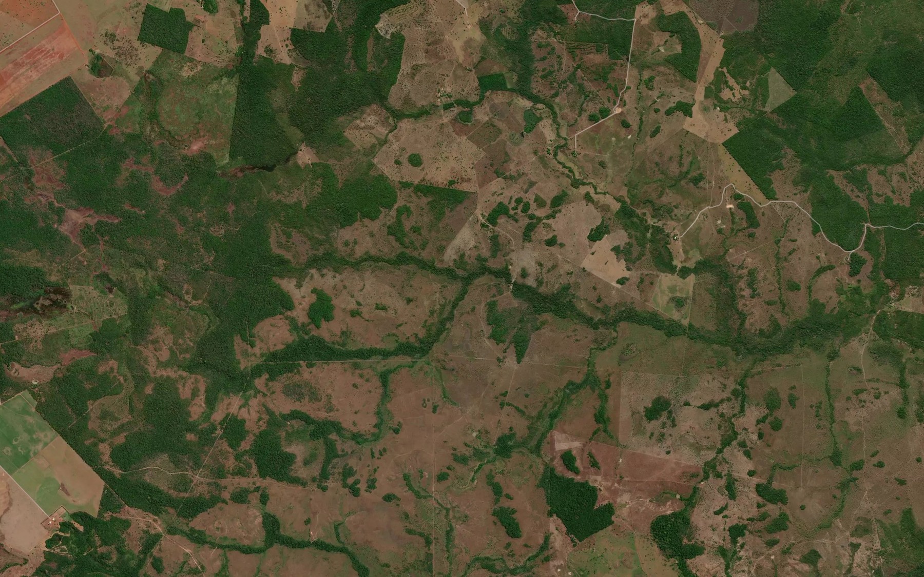 Satellite map of the Corrego Naja