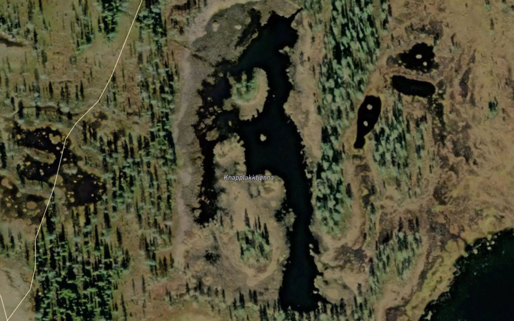 Satellite map of the Knapplakktjonna