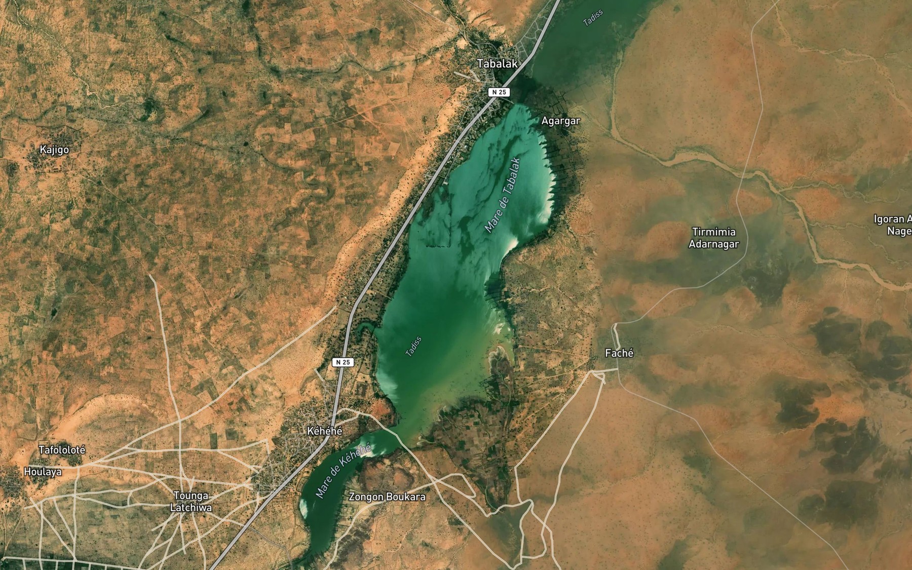Satellite map of the Kabala