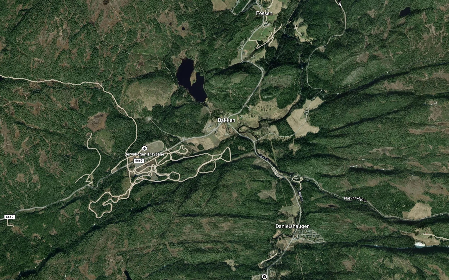 Satellite map of the Knottbekken