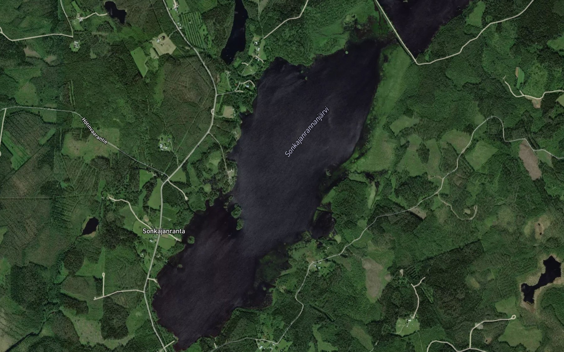 Satellite map of the Sonkajanrannanjarvi