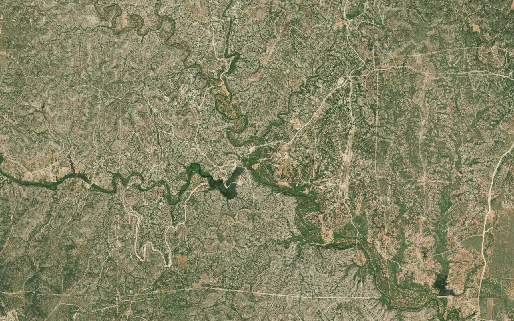 Satellite map of the Pen Branch