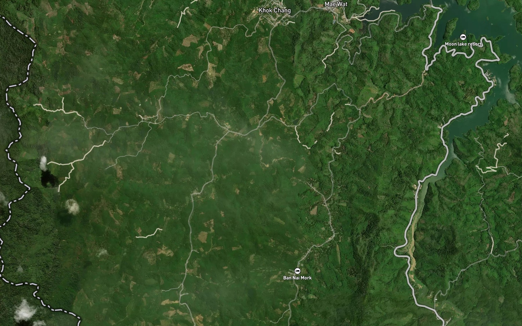 Satellite map of the Khlong Ai La Bu