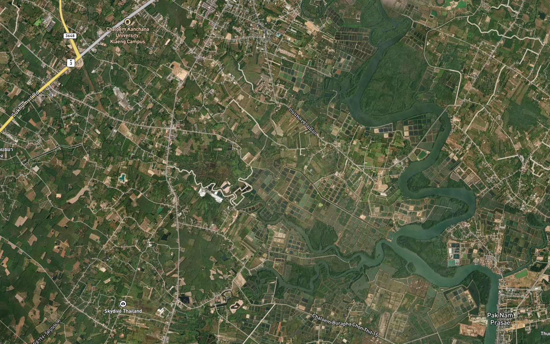 Satellite map of the Khlong Sala