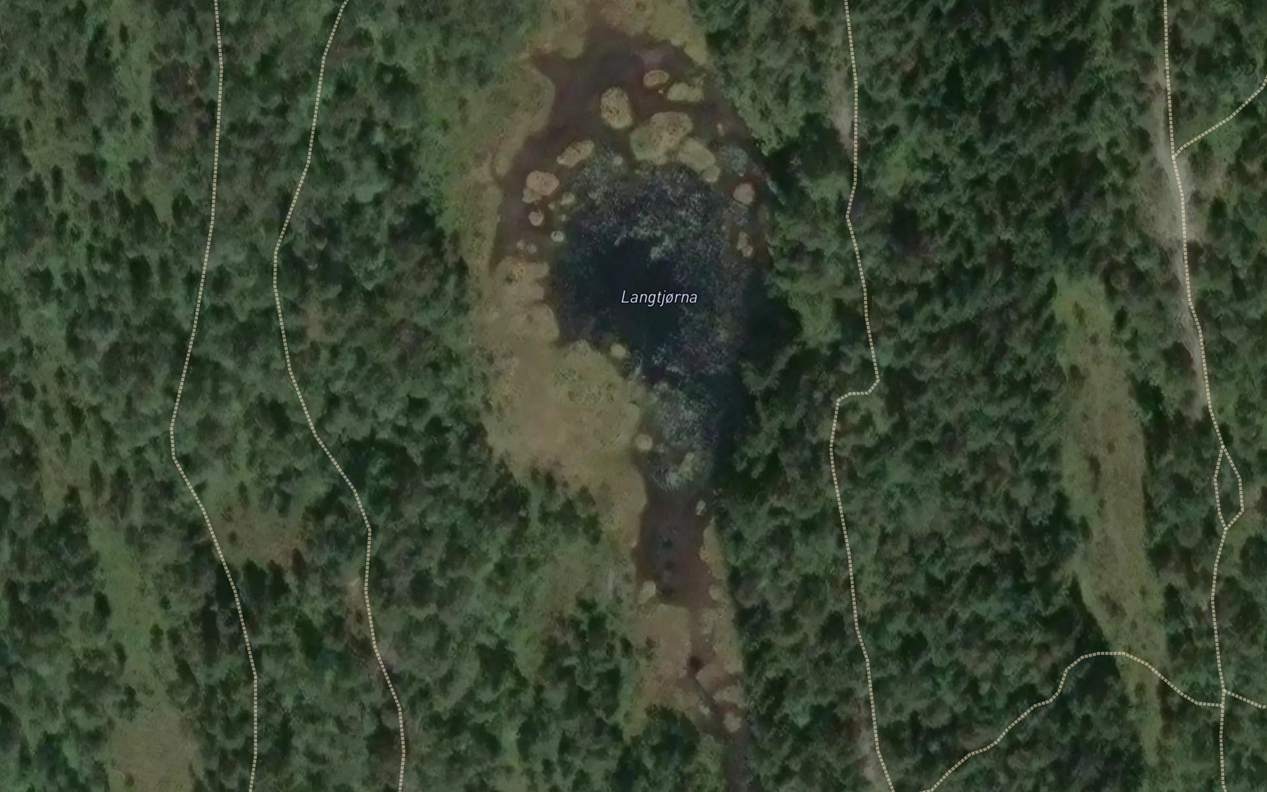 Satellite map of the Langatjorna