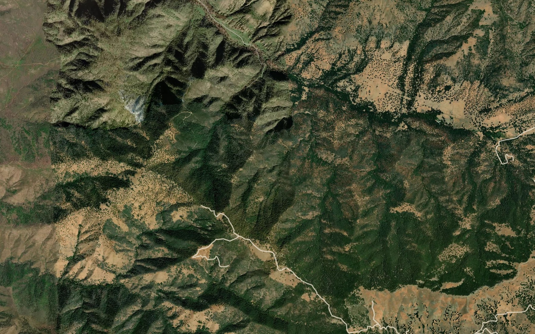 Satellite map of the Stag Spring