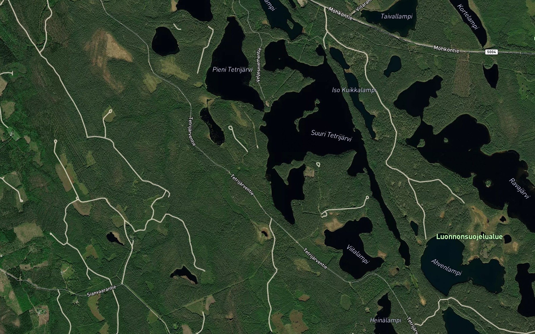 Satellite map of the Heikurapuro