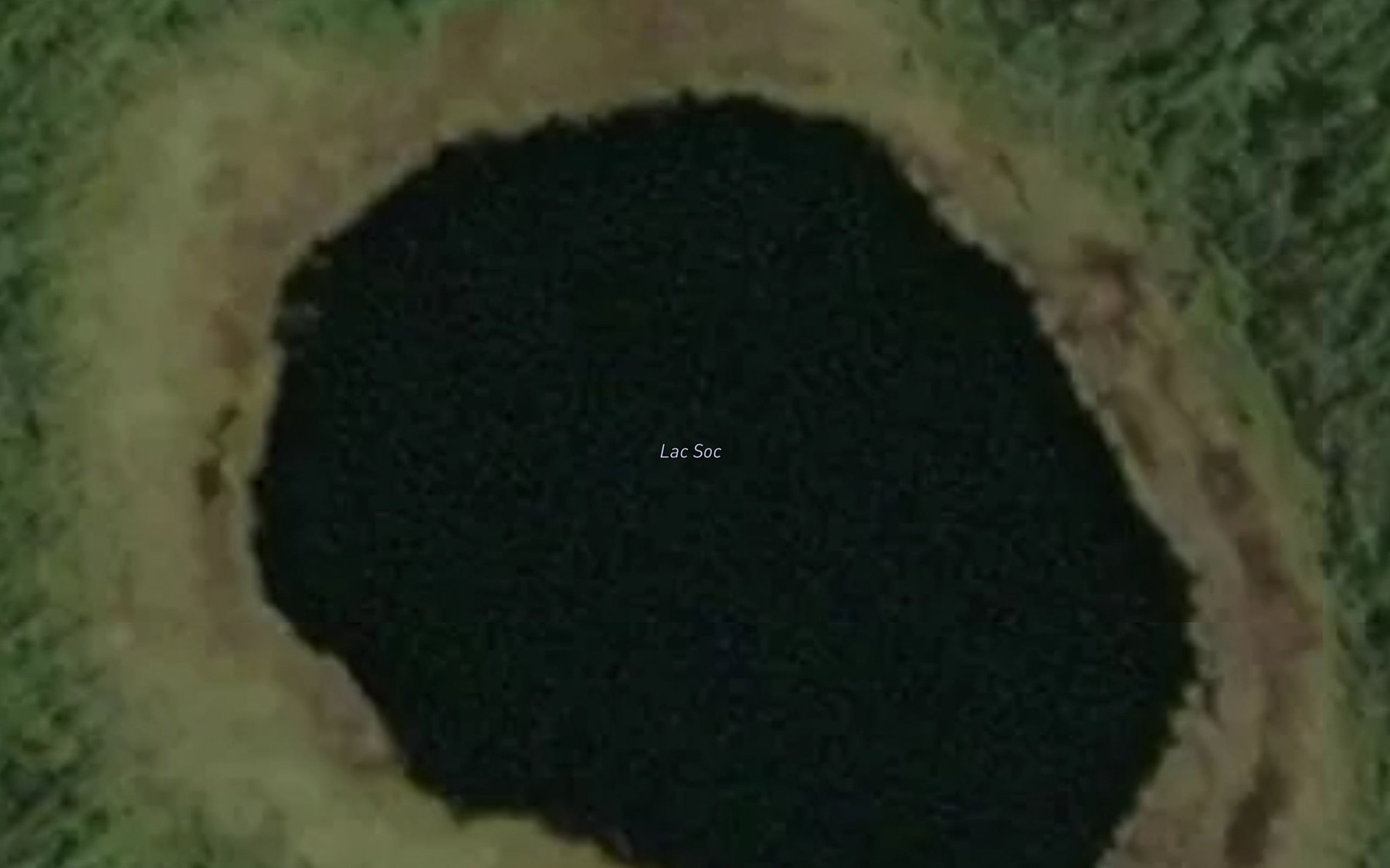 Satellite map of the Lac Soc