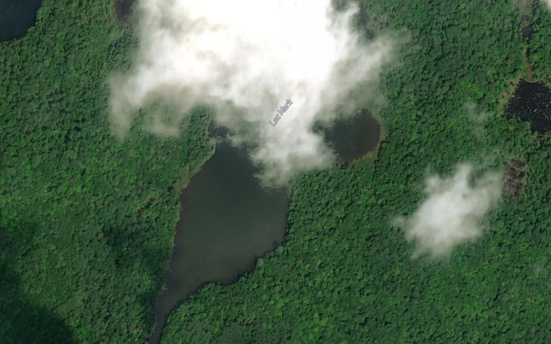 Satellite map of the Lac Mark