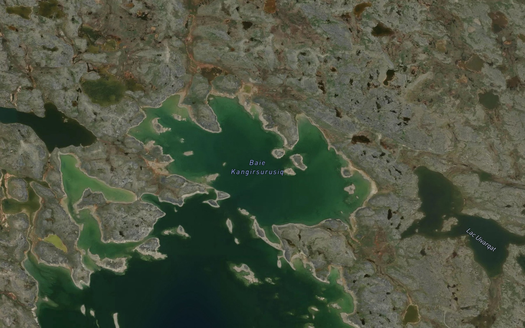 Satellite map of the Baie Kangirsurusiq