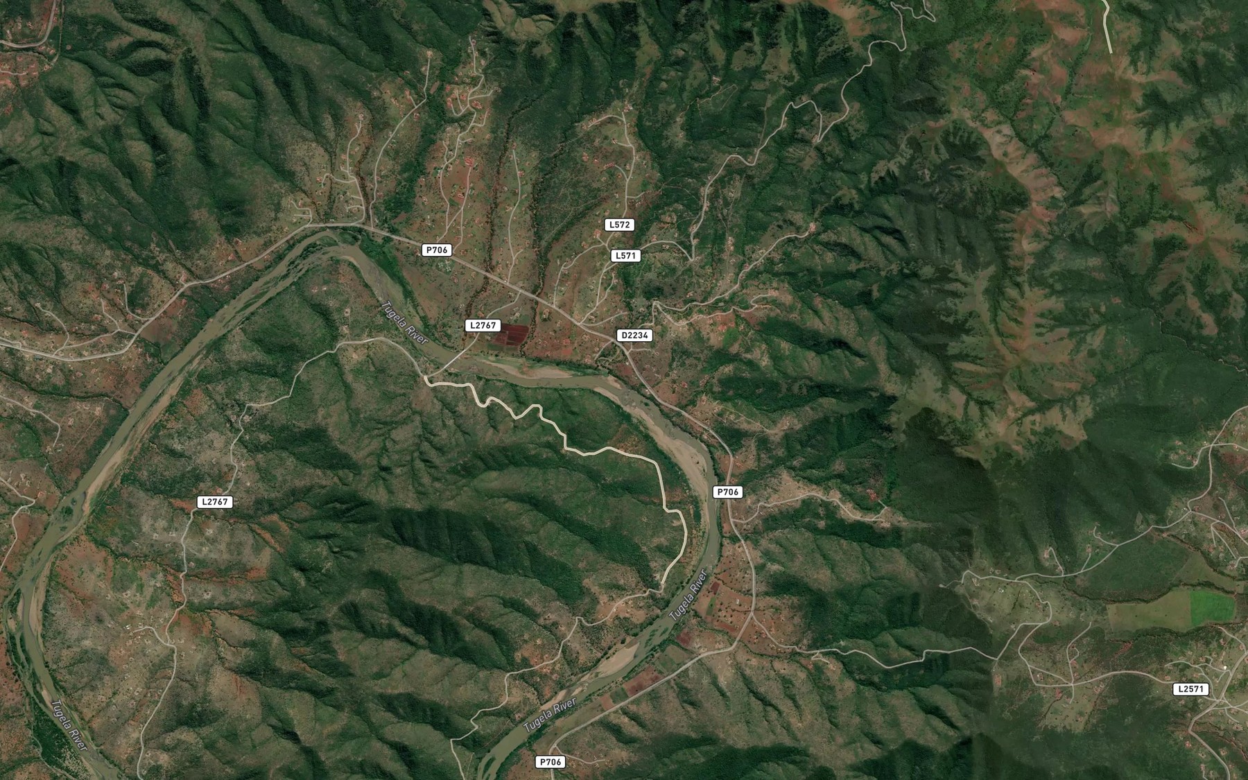 Satellite map of the iThuma