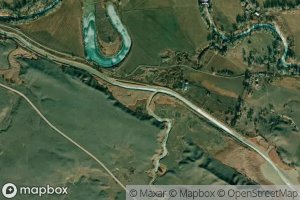 Satellite map of the Cow Creek