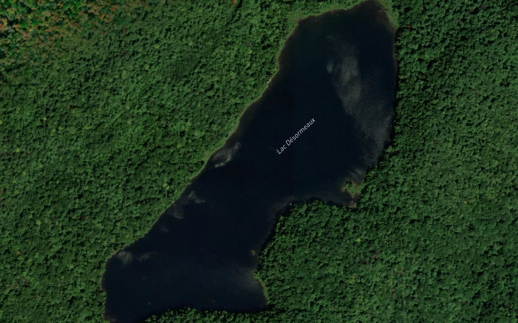 Satellite map of the Lac Desormeaux