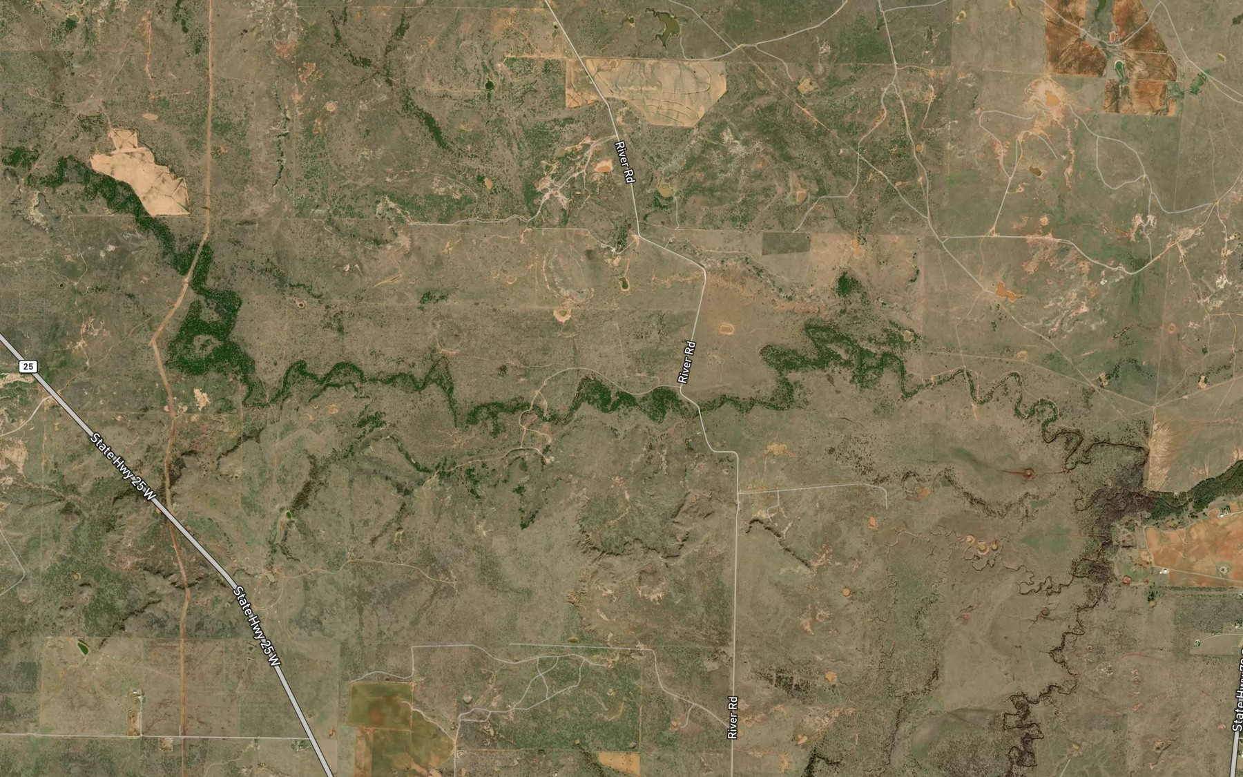 Satellite map of the Oil Investment Company Reservoir