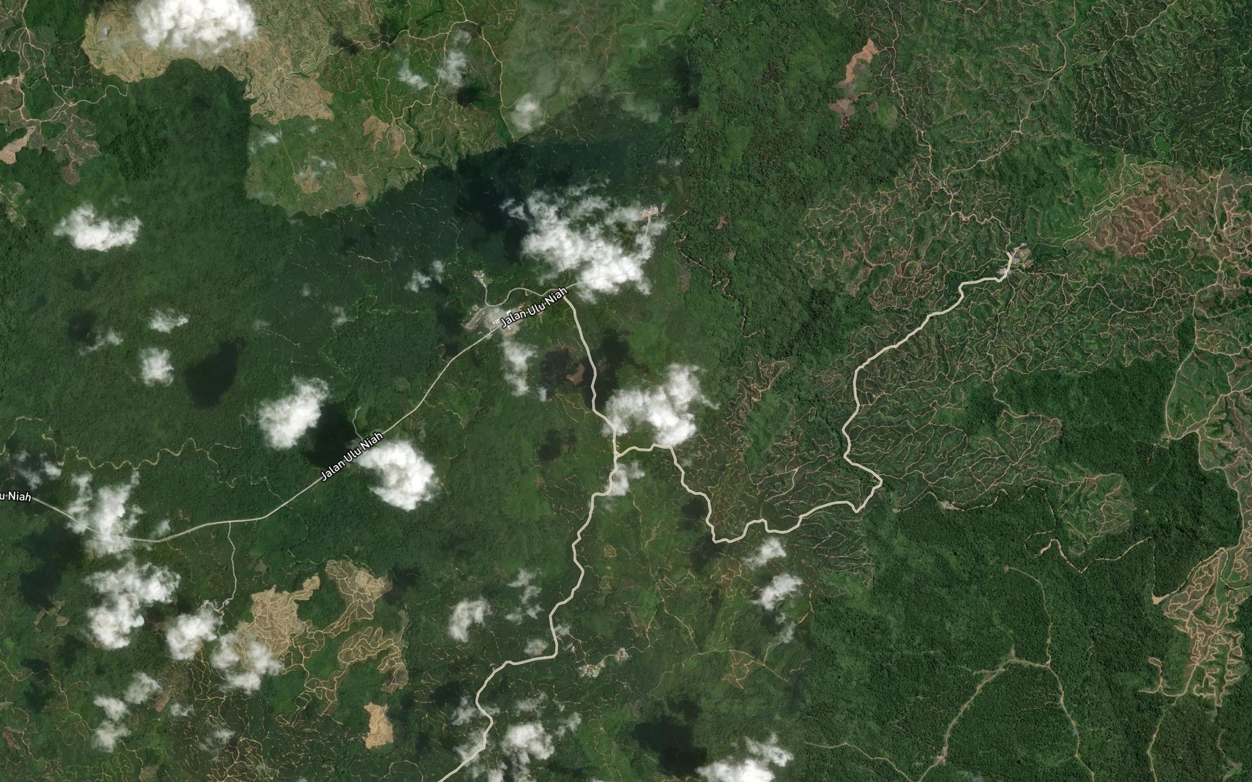 Satellite map of the Sungai Barat